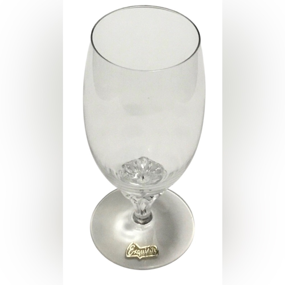 Vintage Rare Bohemian Belfor ‘Exquisite’ Handblown Crystal Iced Tea Glass